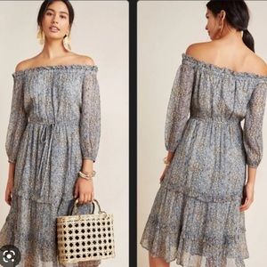 by Anthropologie Kira Peasant Dress - sz 8